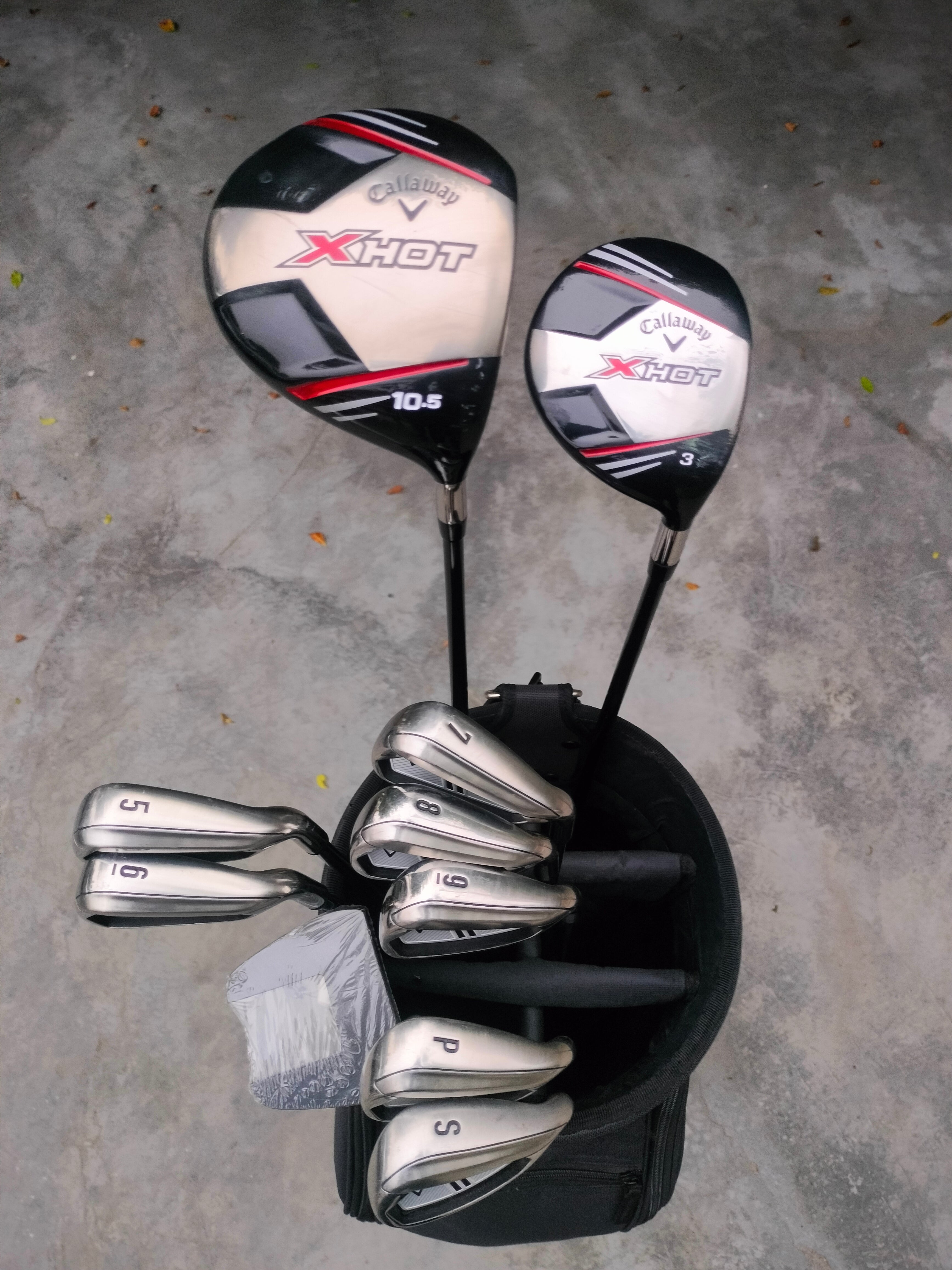 Callaway X-Hot Steel Full Golf Set - 10 Clubs + Bag